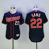 Twins 22 Miguel Sano Navy Flexbase Jersey Sguo,baseball caps,new era cap wholesale,wholesale hats